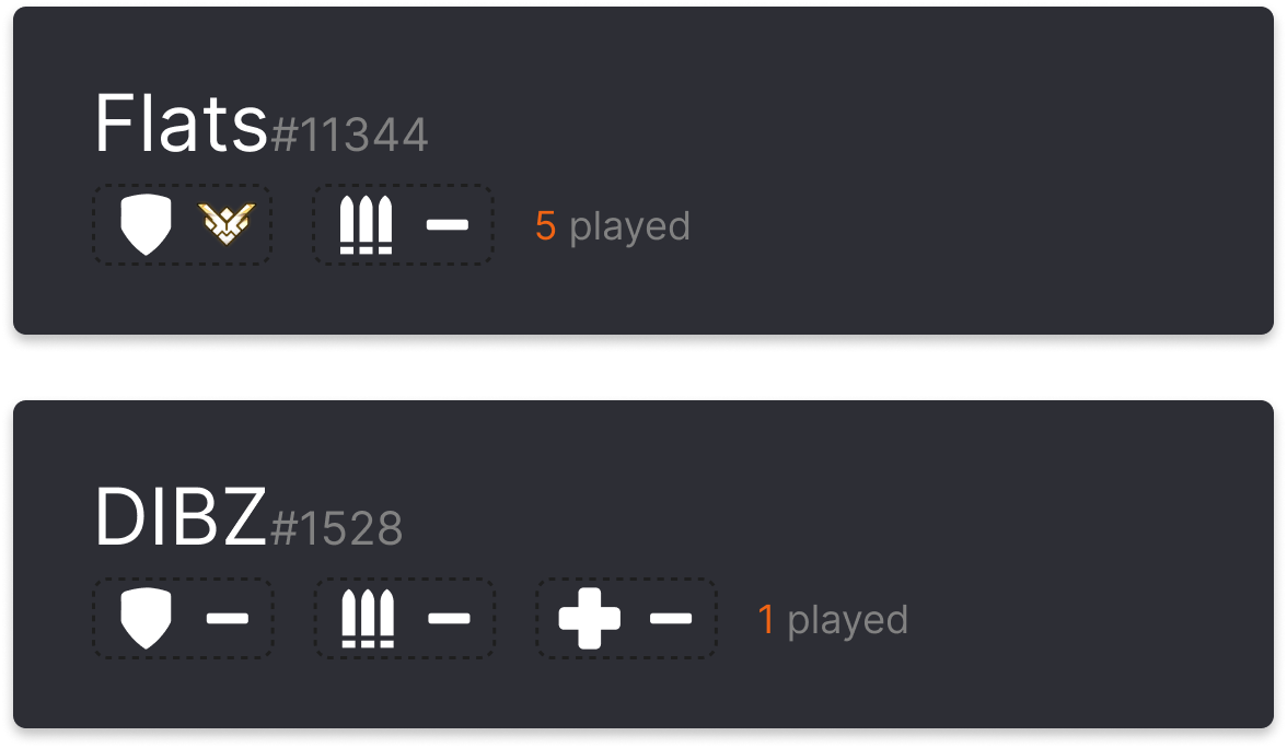 Overwatch 2 PUGs players: games played